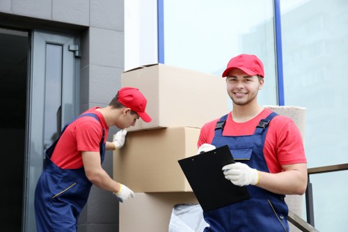 Removal team working around a flat move in Finsbury Park