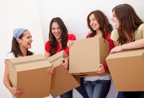 Professional movers completing a secure and careful removal service