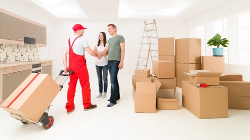 Local team collecting unwanted household furniture in North London