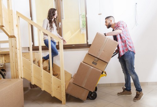 Local movers assisting with a flat move in Finsbury Park