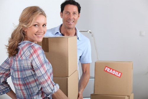 Professional packing and office furniture handling during a local office move