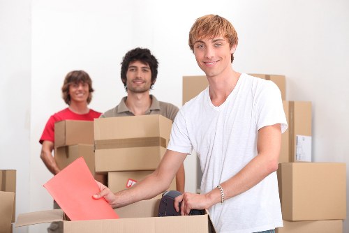 Careful box packing service for fragile household items in North London