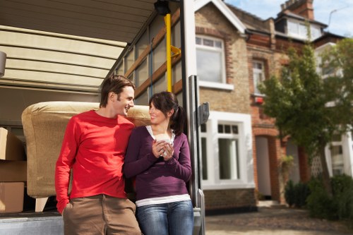 Careful loading of household furniture for local transport